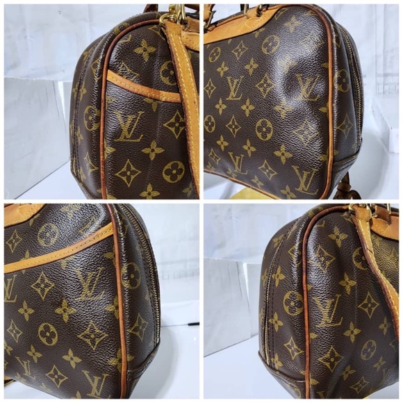 Authentic LOUIS VUITTON Monogram Canvas Trouville Bag Brown - Picture 12 of 15